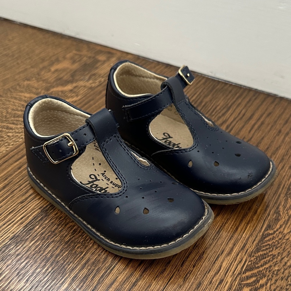 Toddler Girls Navy Blue Footmates Harper Mary Janes